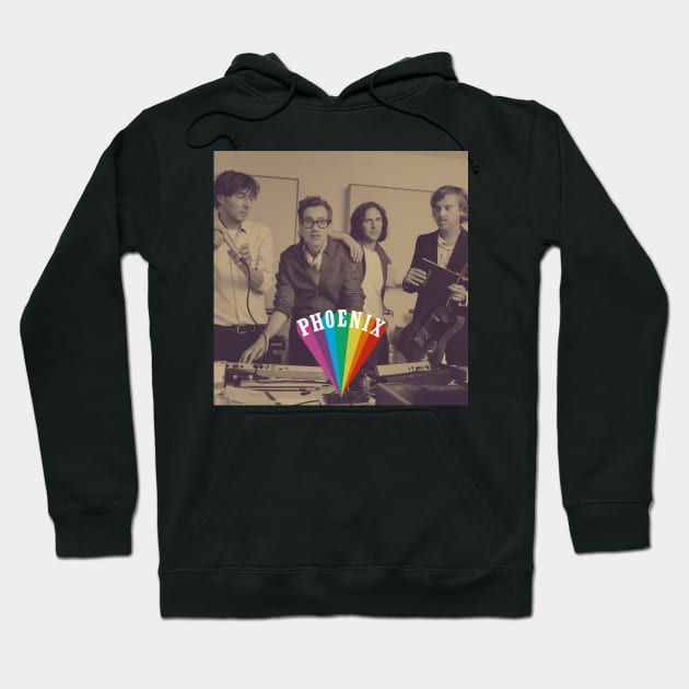 Phoenix Band rainbow 2.0 Hoodie by Adadita